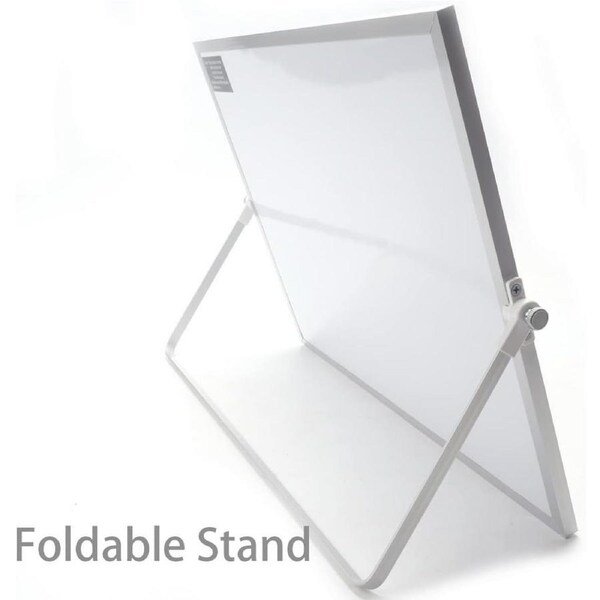Double-Sided Magnetic Whiteboard with Stand and Accessories