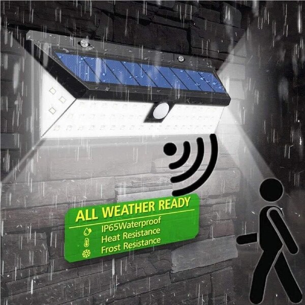 180 LED Outdoor Solar Lights with Motion Sensor, IP65 Waterproof