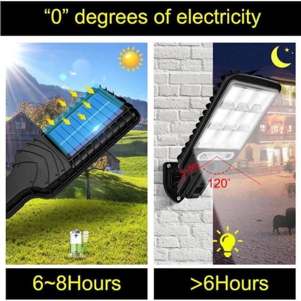 108 COB LED Solar Lights Outdoor Motion Sensor 2 Pack