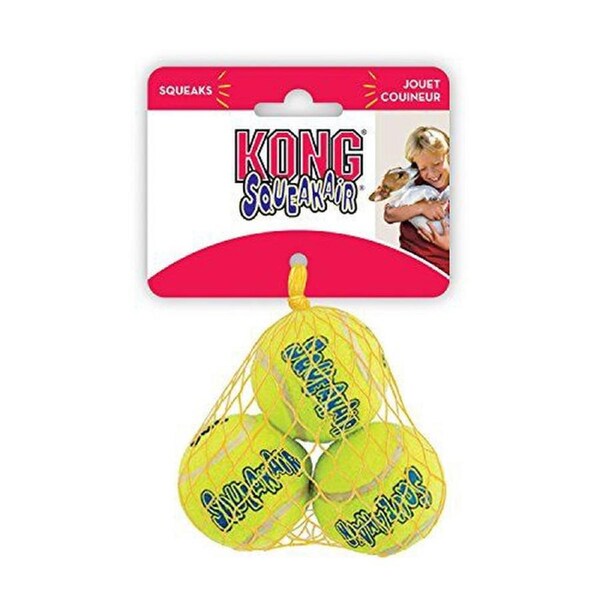 Air Dog Squeakair Dog Toy Tennis Balls, X-Small, 3-Pack
