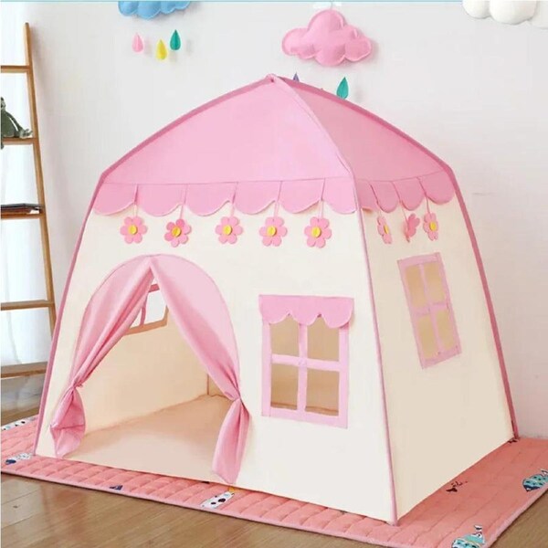 130cm Pink Princess Castle Tent for Kids