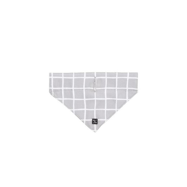 Dog Bandana (Grey Check) - Large