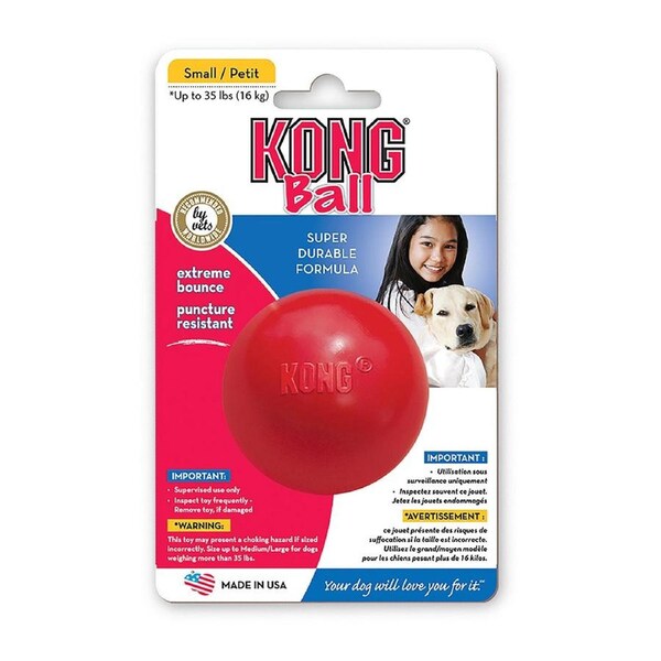 Ball Dog Toy (Red) - Small/Petit
