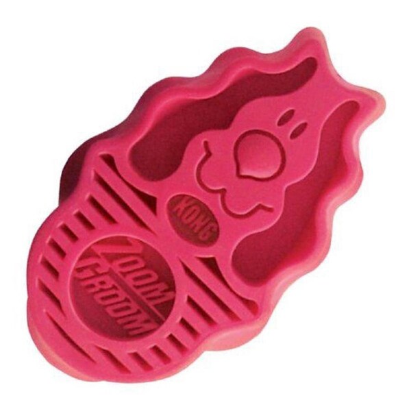 ZoomGroom, Dog Grooming Brush, Raspberry