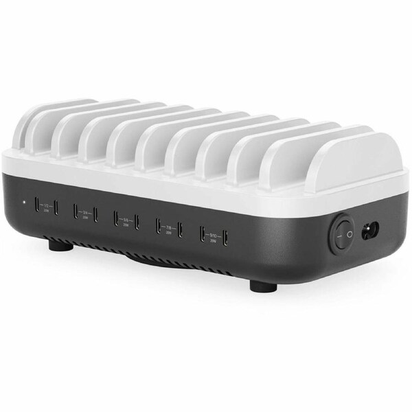 Powerfin 10 Port USB-C Desktop Charging Station - 100W