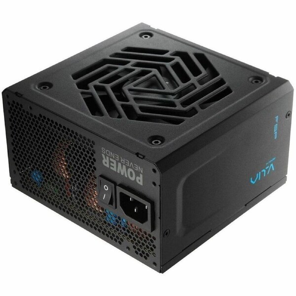 FSP 750W VITA GD ATX 3.1 GOLD NON MODULAR BLACK PSU supports PCIe 12V-2x6 features Gold certification advanced 120mm HYB fan +5V & 3.3V DC to DC and