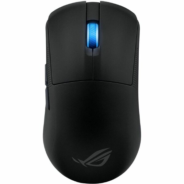 ROG Harpe Ace Mini is an ultralight 49-gram semi-symmetrical 8K Hz wireless polling rate gaming mouse with a shape approved by pro FPS players.