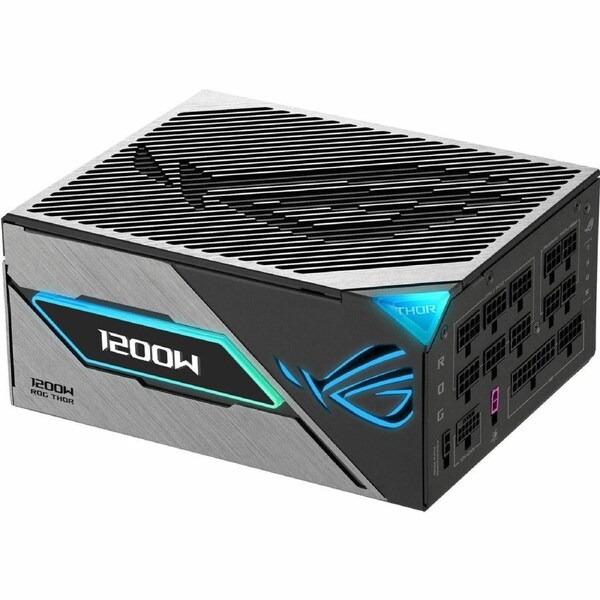 Asus ROG ROG Thor ROG Thor 1200W Platinum III ATX 3.1, ATX12V Power Supply - 1.20 kW - Internal - 120 V AC, 230 V AC Input - 3.3 V DC Output - Active