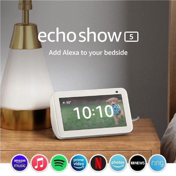 Amazon Echo Show 5 with Alexa (2nd Gen) - White White