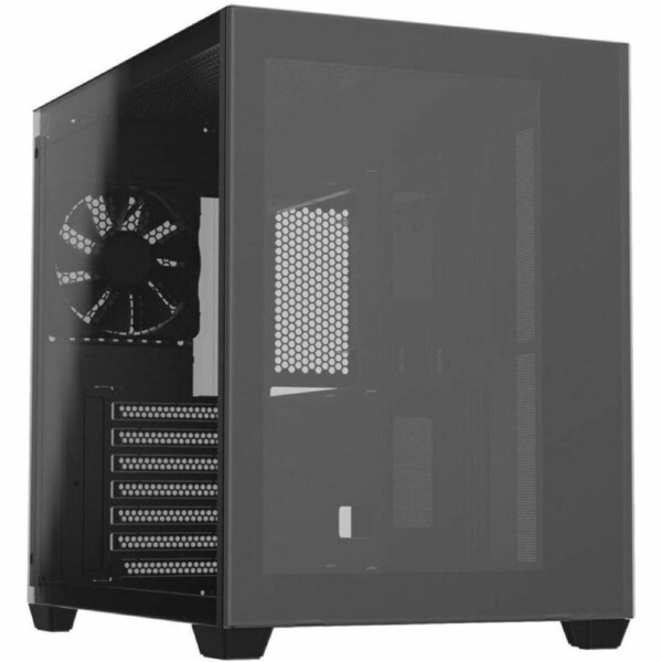 FSP CMT380B: Sleek ATX mid-tower with dual tempered glass 3x 120mm fan supports ATX/Micro ATX/Mini-ITX dual-chamber design excellent cooling options