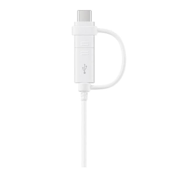 Samsung 1.5m Data Cable Combo (USB Type C & Micro USB) EP-DG930DWEGWW - White White