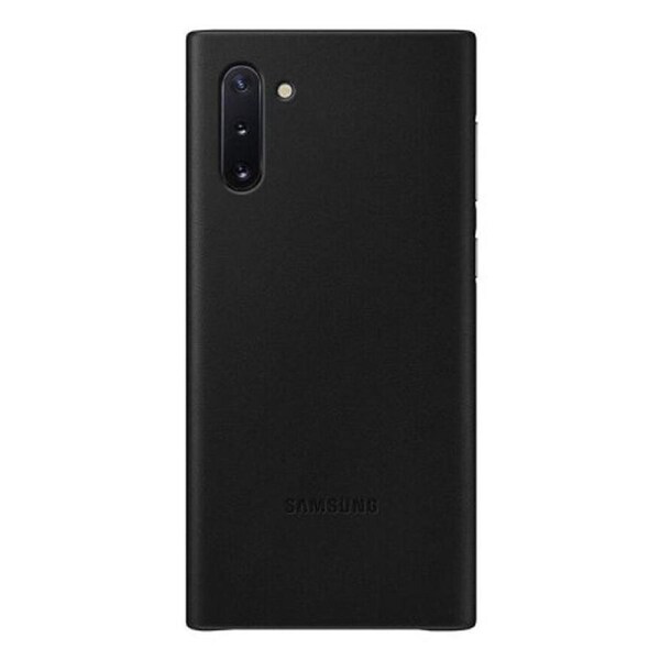 Samsung Galaxy Note 10 Leather Back Cover - Black Black