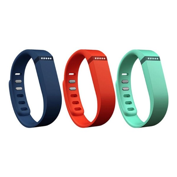 Fitbit Flex Wrist Band Large FB401BTNT - Navy, Teal and Tangerine Blue