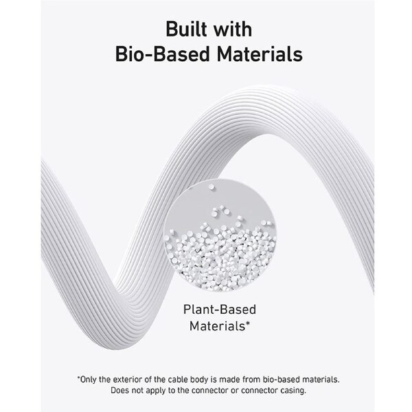 Anker 541 USB-C to Lightning Cable (Bio-Based 3ft) - White White