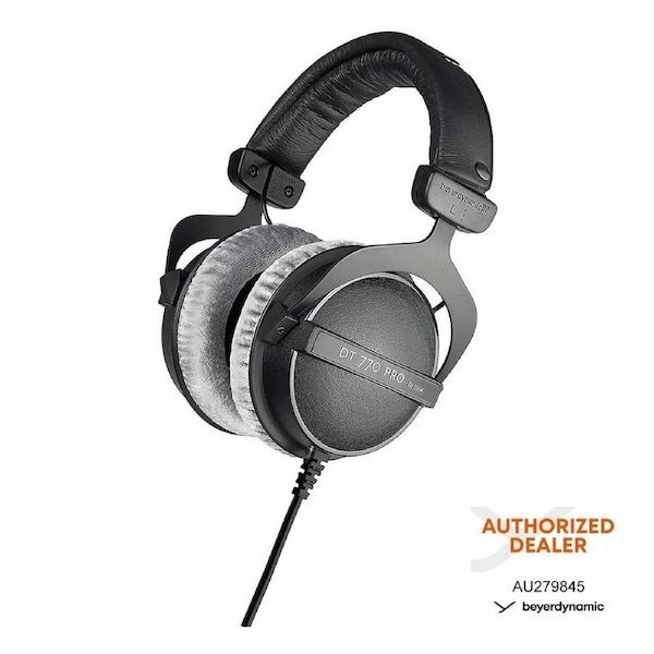 Beyerdynamic DT 770 PRO 80 Ohm Closed Studio Headphones - Black Black