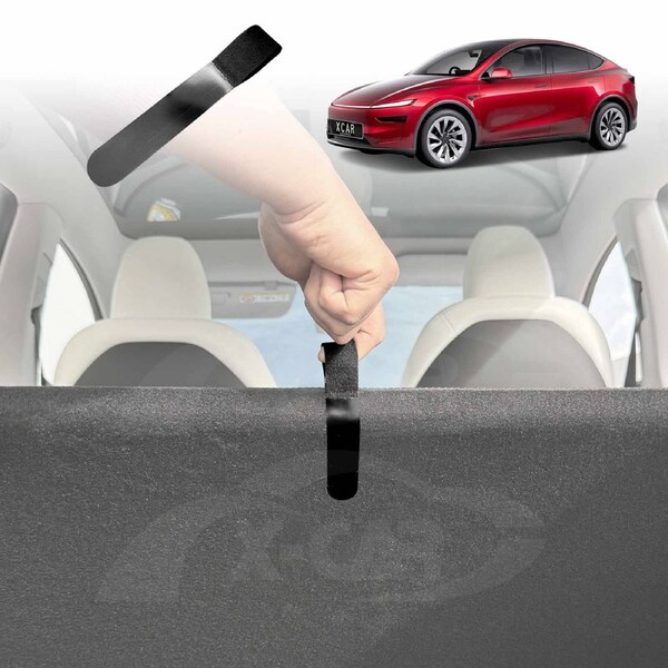 DrawString Pull Strap Carrying Handle for Tesla Model Y Juniper 2025-Onwards 2-In-1 Boot Liners Rear Trunk Cargo Mats Accessories