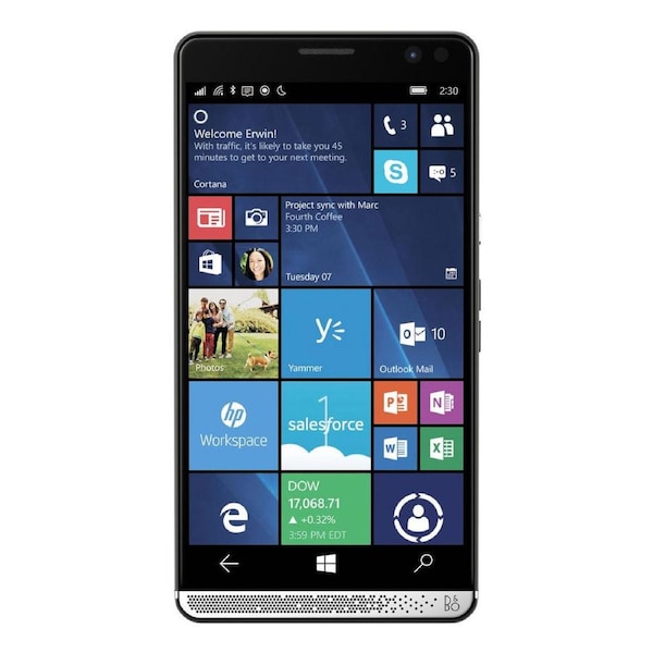 HP Elite X3 with Desktop Dock (4G/LTE, 64GB/4GB. 5.96''. Win10, PC/Tablet/SmartPhones) - Black Black