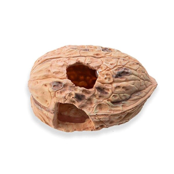 Pet Climbing Shelter Simulated Walnut Resting Box Small Animal Hideaway Decor
