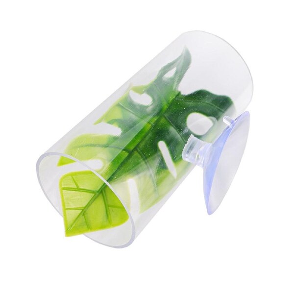 Acrylic Betta Fish Nest Leaf Shrimp Hide Pipe Aquarium Rest Breeding Tank Decor