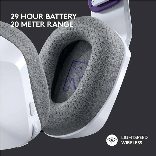 Logitech G733 Lightspeed Wireless RGB Gaming Headset - White White