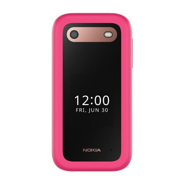 Nokia 2660 Flip (Dual Sim, 2.8 inches, 32GB, 4G) - Pop Pink Pink