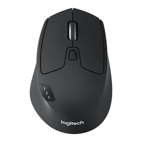 Logitech M720 Triathlon Multi-Computer Wireless Mouse - Black Black
