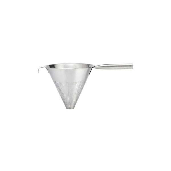 Chef Inox Conical Strainer Pipe Handle Heavy Duty Stainless Steel 220mm