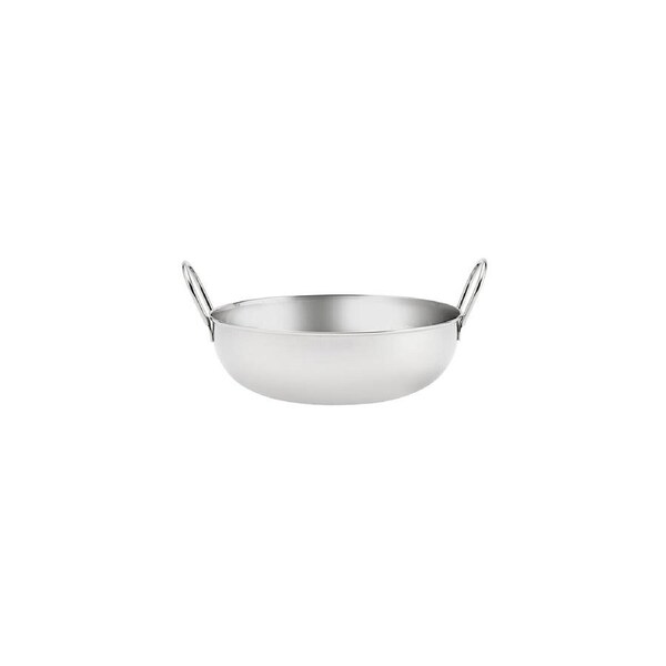 Chef Inox Kadai Bowl With Handles Stainless Steel 210mm