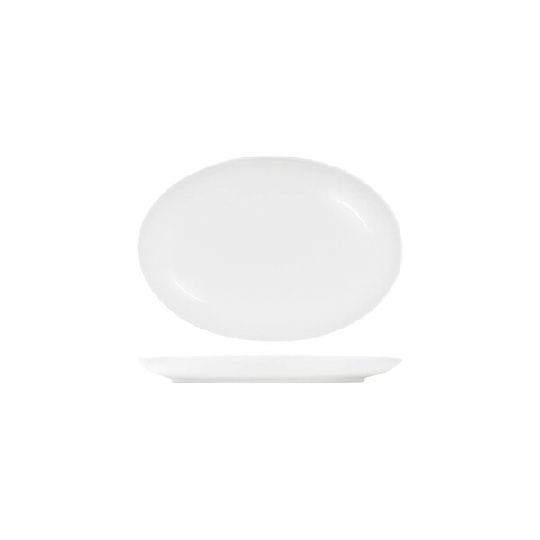 Tablekraft Core White Platter Oval Coupe Shape 300x215x30mm (Box of 2)