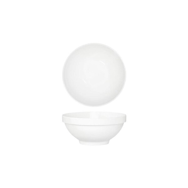Tablekraft Core White Round Bowl Footed 150x65mm Stack Rim (Box of 3)