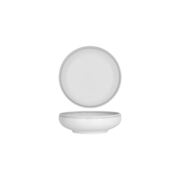 Tablekraft Bistro Round Deep Coupe Bowl 185mm Frosted Steel (Box of 4)