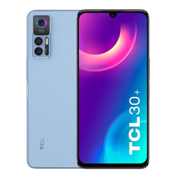 TCL 30+ Plus (Dual Sim, 128GB/4GB, 6.7 inches, T676K) Blue
