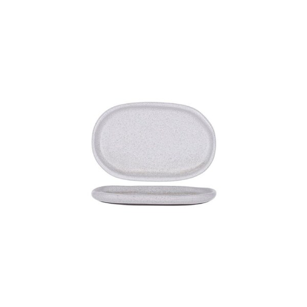 Tablekraft Naturals Ash Grey Oval Plate 210x135x20mm (Box of 6)