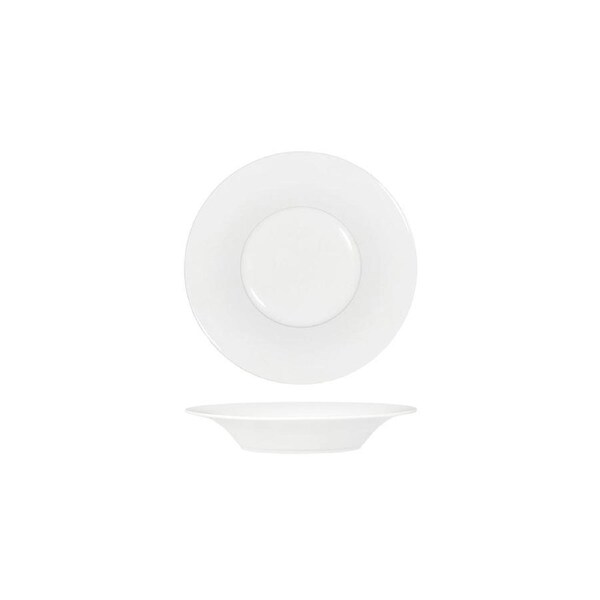 Tablekraft Core White Pasta Plate Angled Flare Rim 210x37mm (Box of 6)