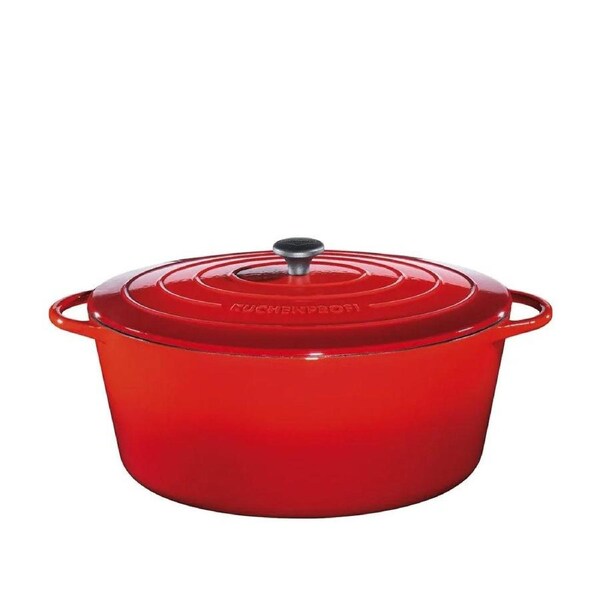 Kuchenprofi ProvenceStewing Pot Oval French Oven with Lid 40cm Red