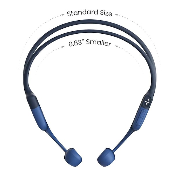Shokz OpenRun Mini Bluetooth Open-Ear Endurance Headphones - Blue Blue