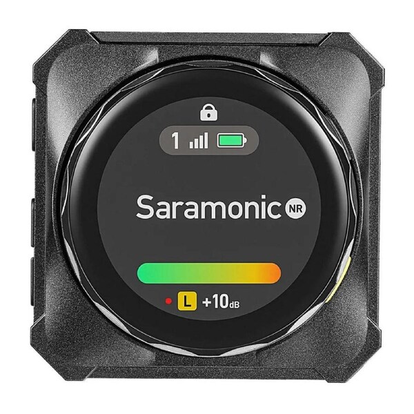 Saramonic BlinkMe B2 Clip-On Wireless Smart Microphone w/ Touchscreen & Recording Black