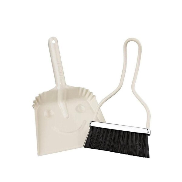 Zassenhaus SmileyMini Dustpan Set Off-White 21x14cm