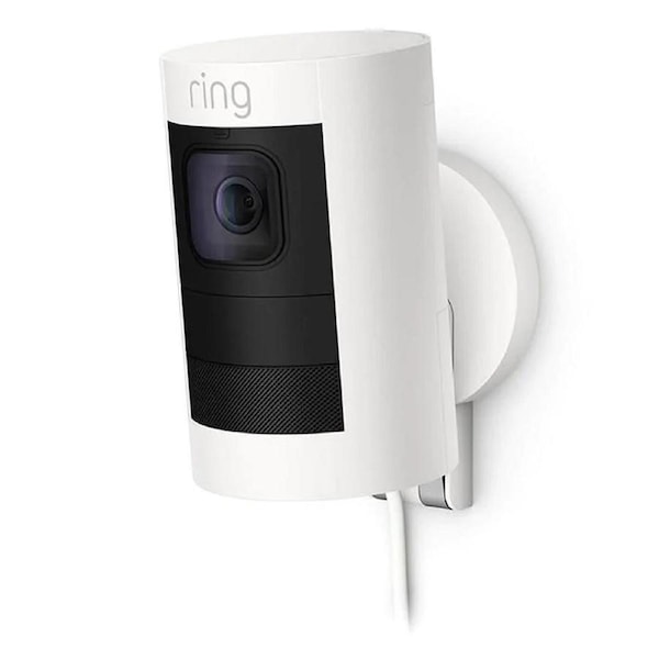 Ring Stick Up Cam Elite Wired Security Camera - White White