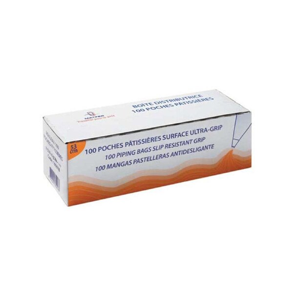 Matfer Bourgeat Disposable Pastry Bag - 530mm, Polyethylene, Clear, Pack of 100