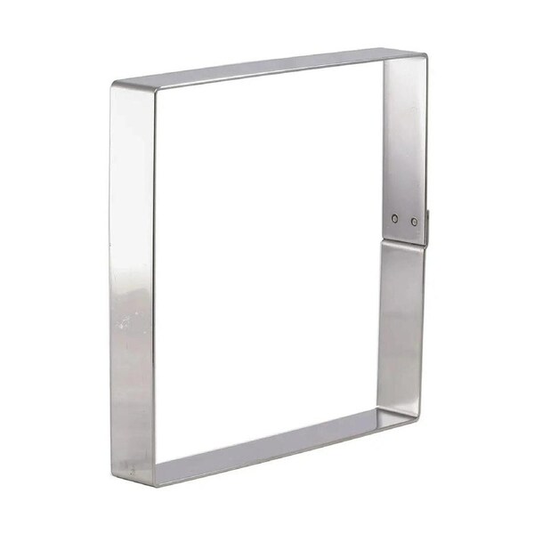 Matfer Bourgeat Stainless Steel Square Cake Frame - 330x330x35mm