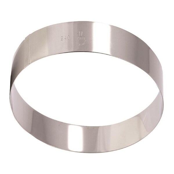 Matfer Bourgeat Stainless Steel Cake Ring - 260x35mm