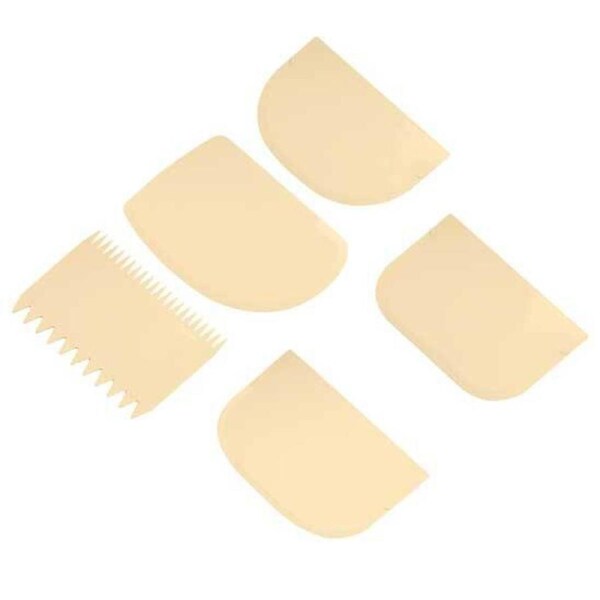 Matfer Bourgeat Plastic Scraper - Set of 5