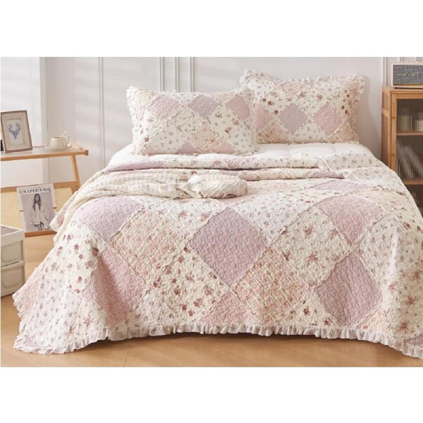 Classic Quilts Sarah Rose Coverlet Set Queen