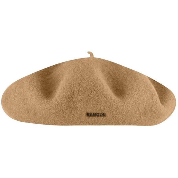 Kangol Anglobasque French Beret 100% Wool British Party Hat - Camel L