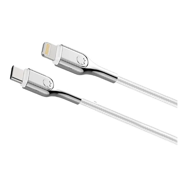 Cygnett Armoured Lightning to USB-C Cable 1M - White White