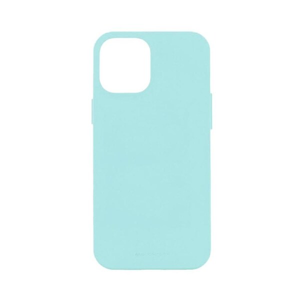 MERCURY Phone Cover Case Soft Feeling Jelly for iPhone 14 - Mint Green