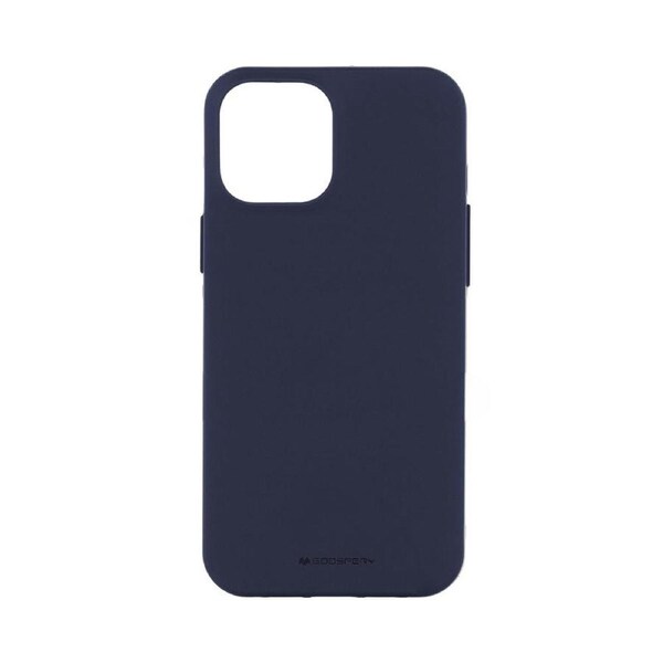 MERCURY Phone Cover Case Soft Feeling Jelly for iPhone 14 - Navy Blue
