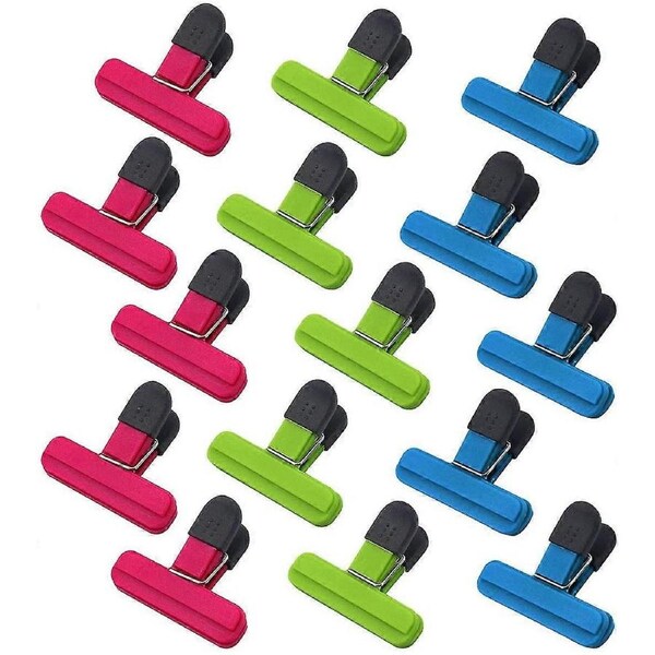 Chip Bag Clips Set Food Bag Sealing Clips With Good Grips Assorted Bright