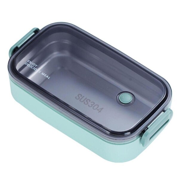 1500ML Bento Box Buckle Closure Air Vent Raised Bottom Heat Resistant Seal Lid Leak-Proof Space